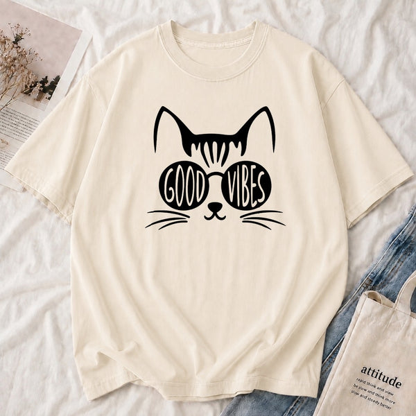 Good Vibes Cat Tee