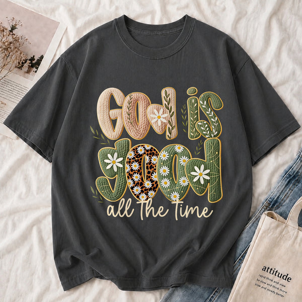 God Is Good Tee shown on a model