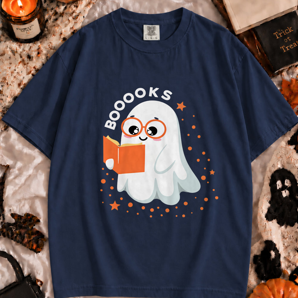 Ghost Reading 'Booooks' T‑Shirt