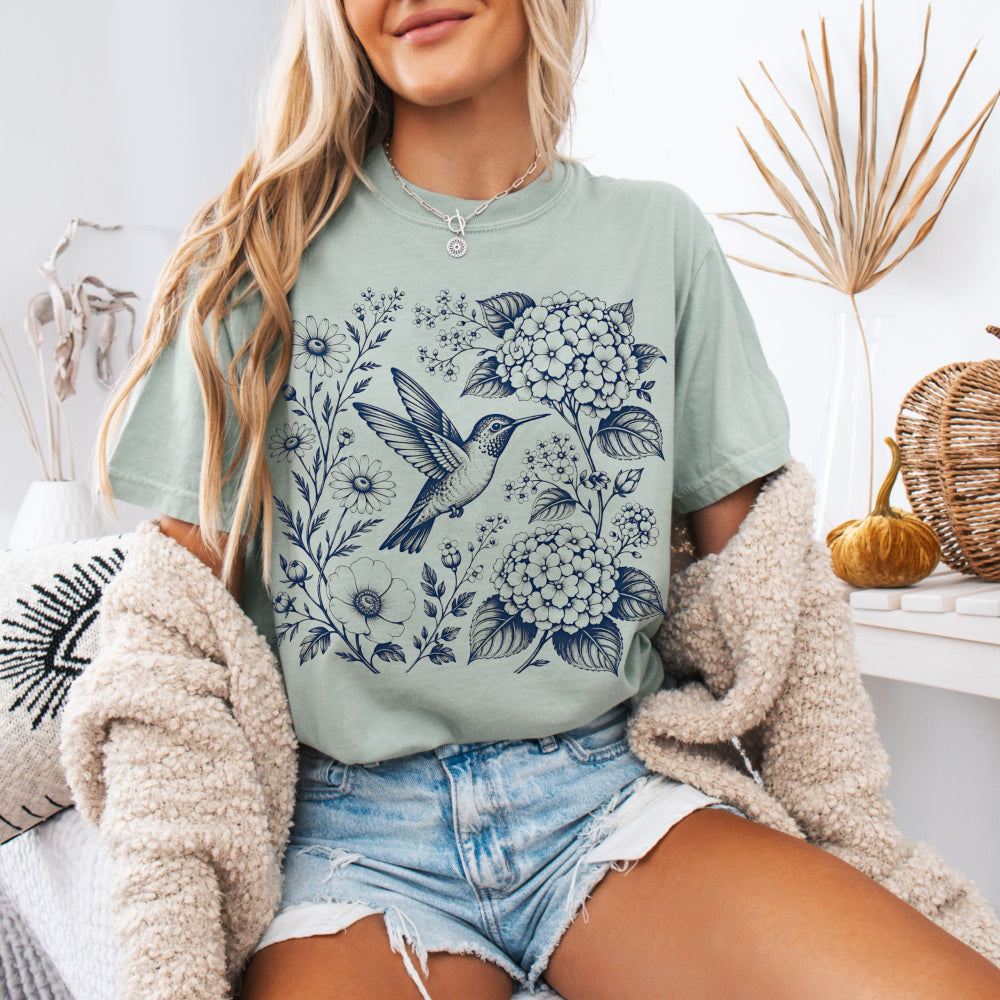 The Hummingbird Garden Tee