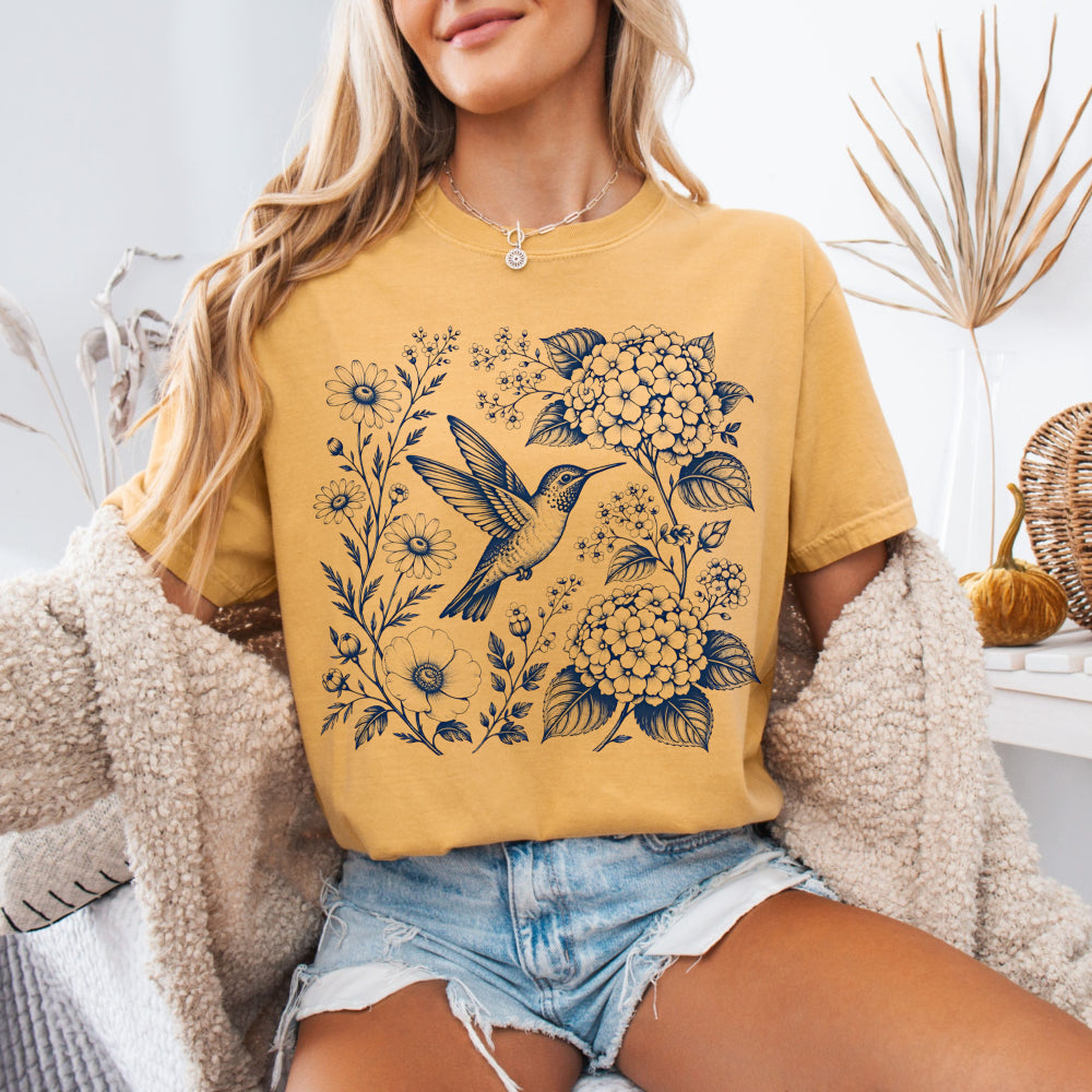 The Hummingbird Garden Tee