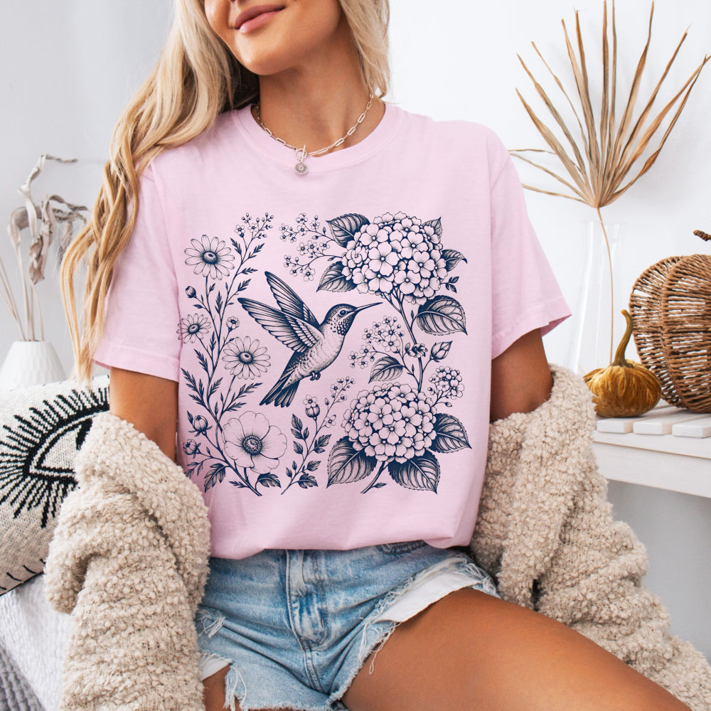 The Hummingbird Garden Tee