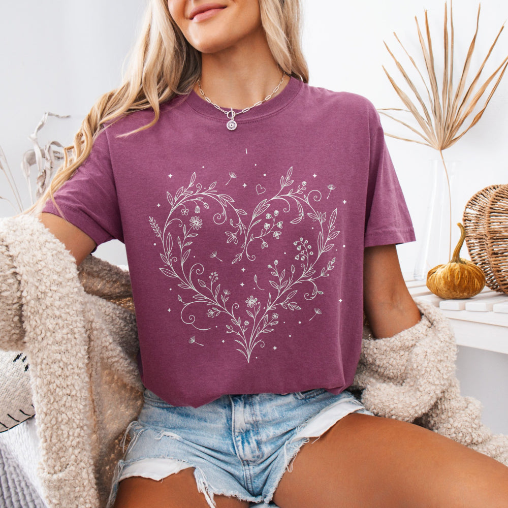 The Wildflower Heart Tee