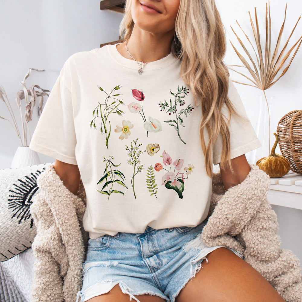 Watercolor Wildflower Tee