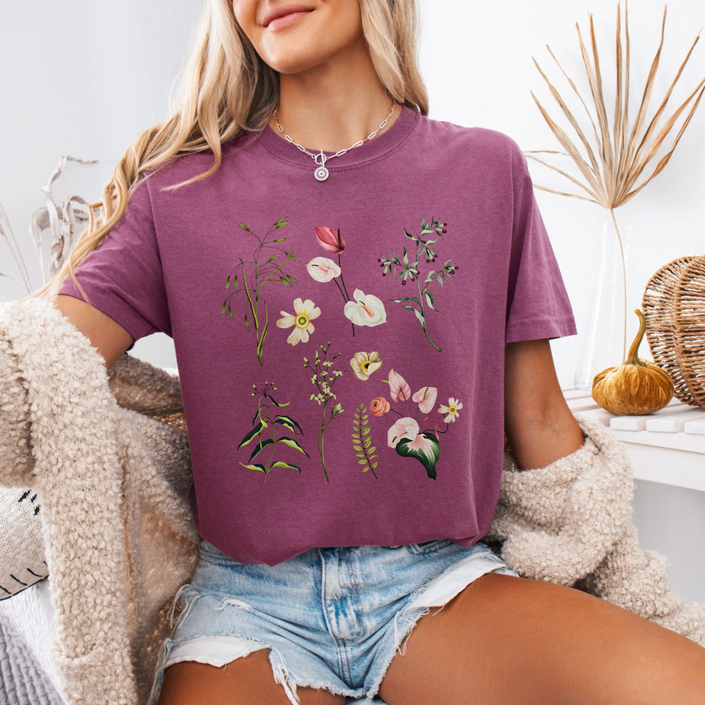 Watercolor Wildflower Tee