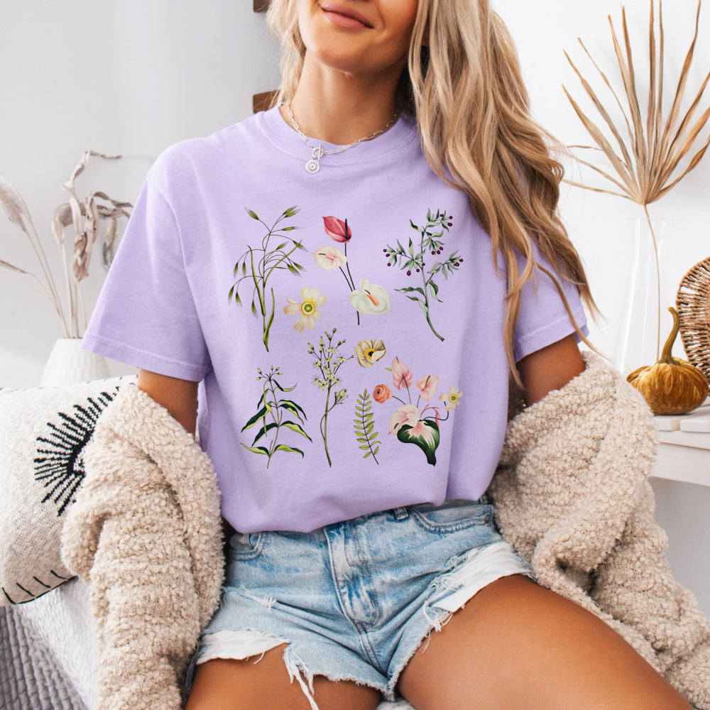 Watercolor Wildflower Tee