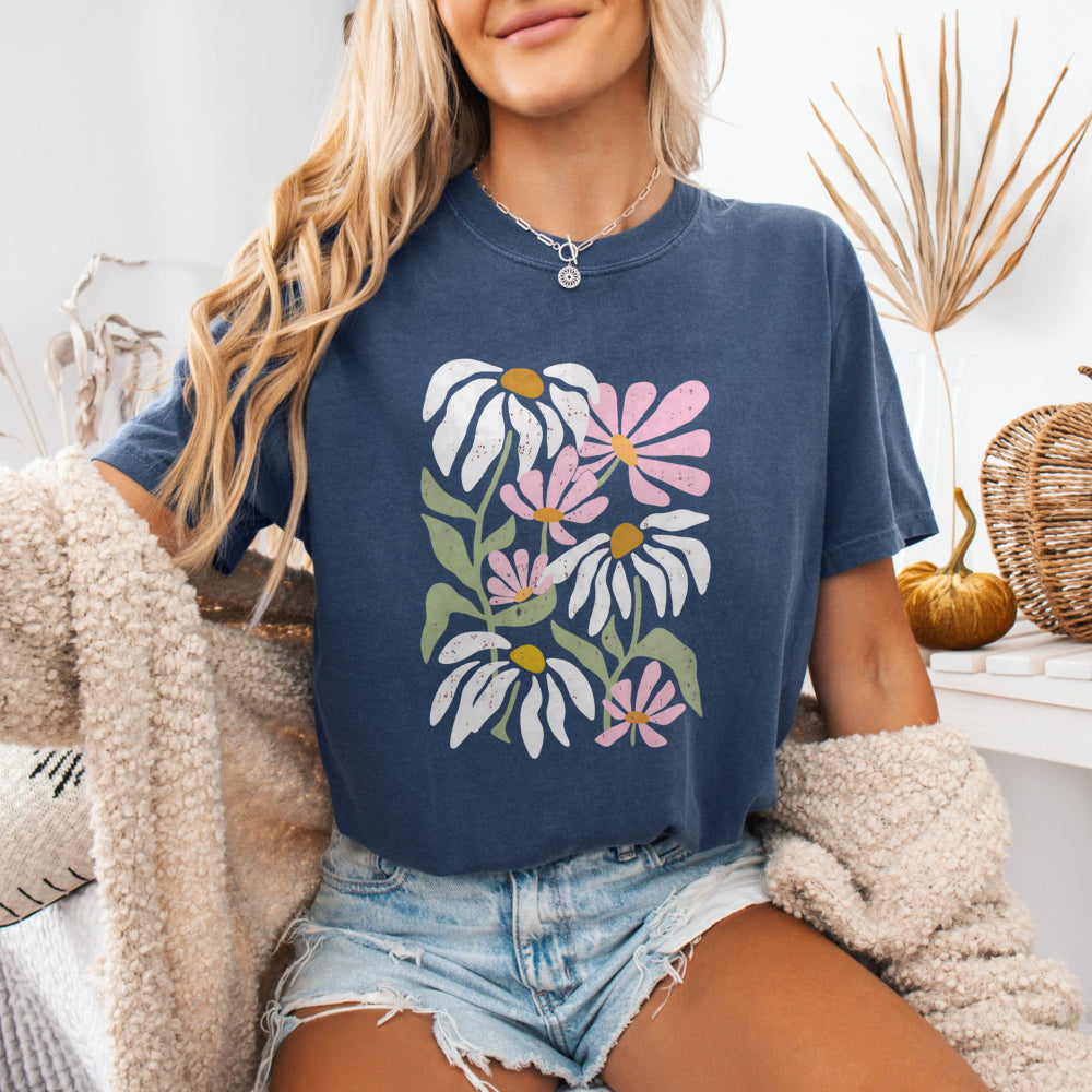 Pink Wildflower Bouquet Tee