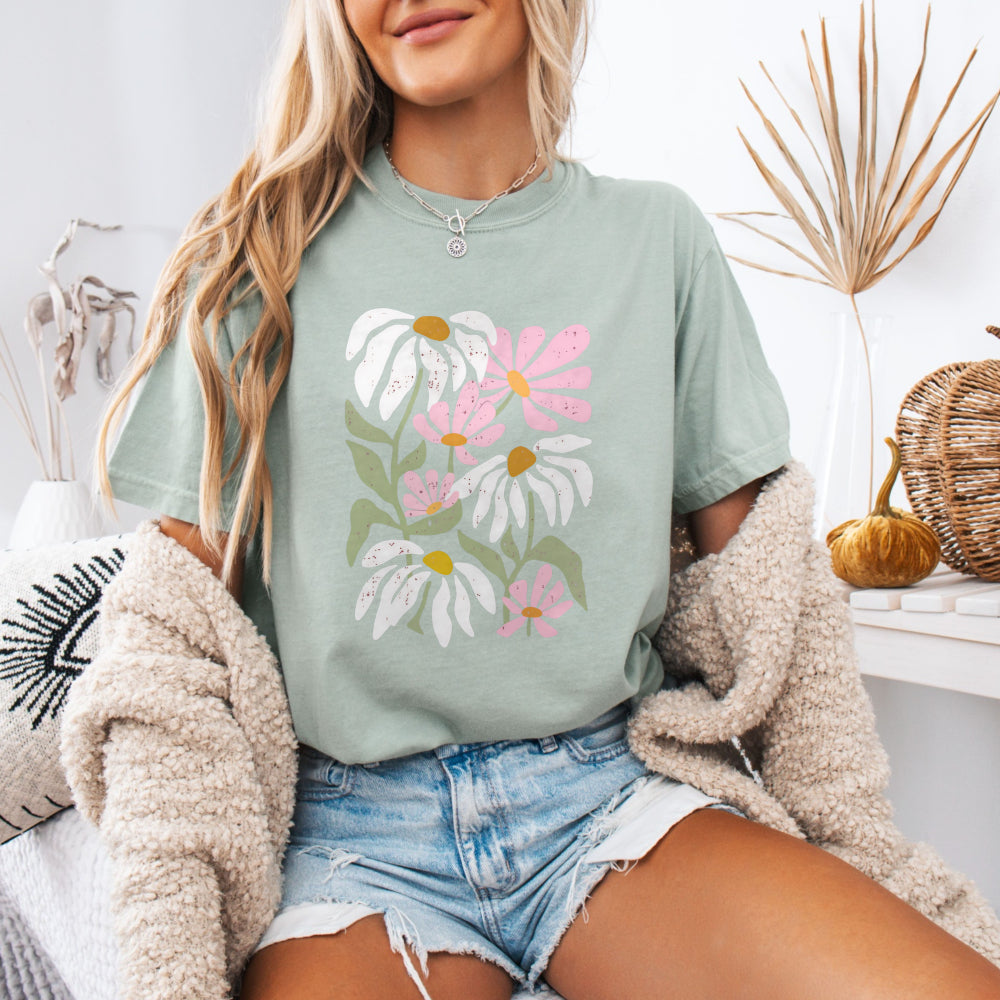 Pink Wildflower Bouquet Tee