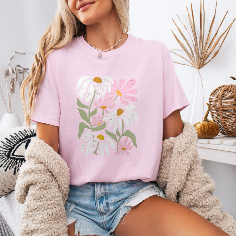 Pink Wildflower Bouquet Tee