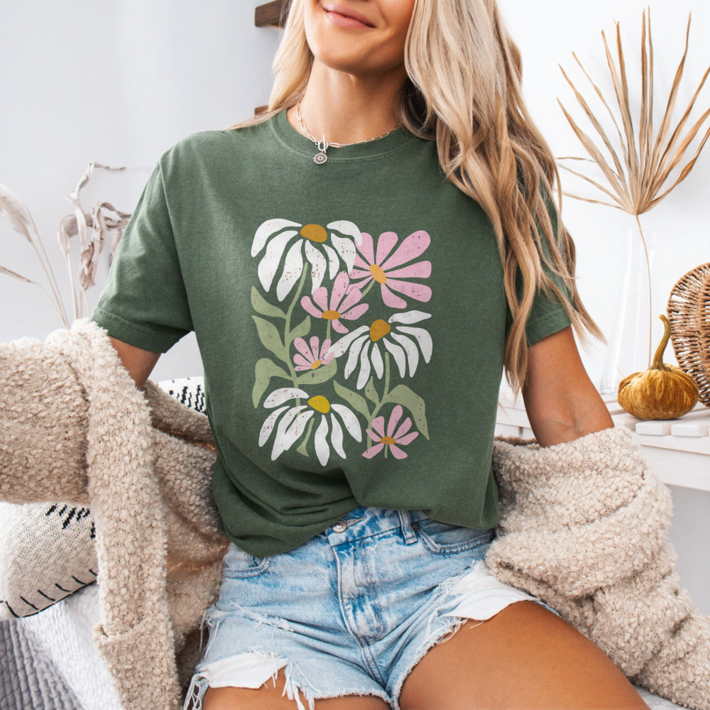 Pink Wildflower Bouquet Tee