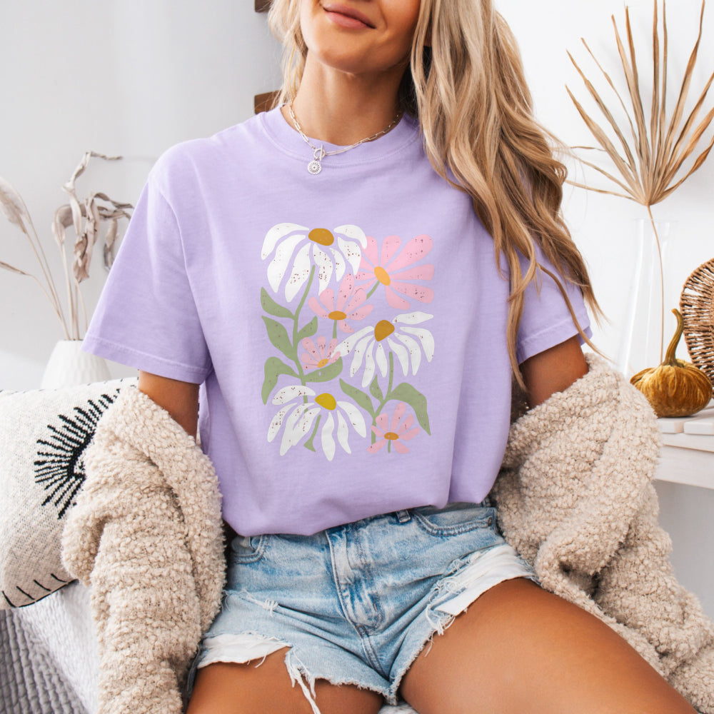 Pink Wildflower Bouquet Tee
