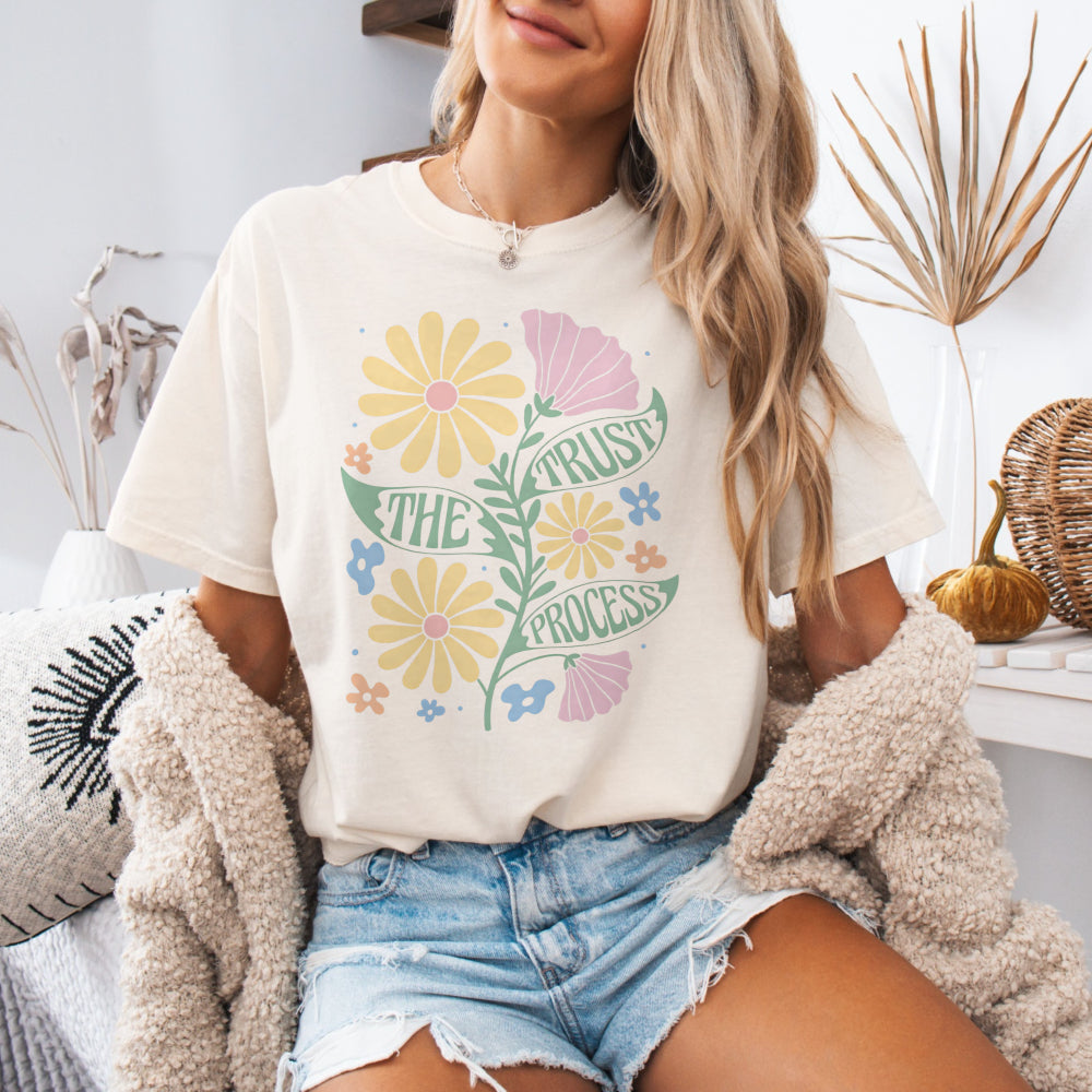 Trust the Process Floral Tee
