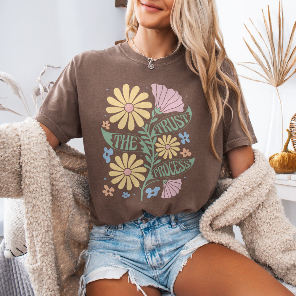 Trust the Process Floral Tee