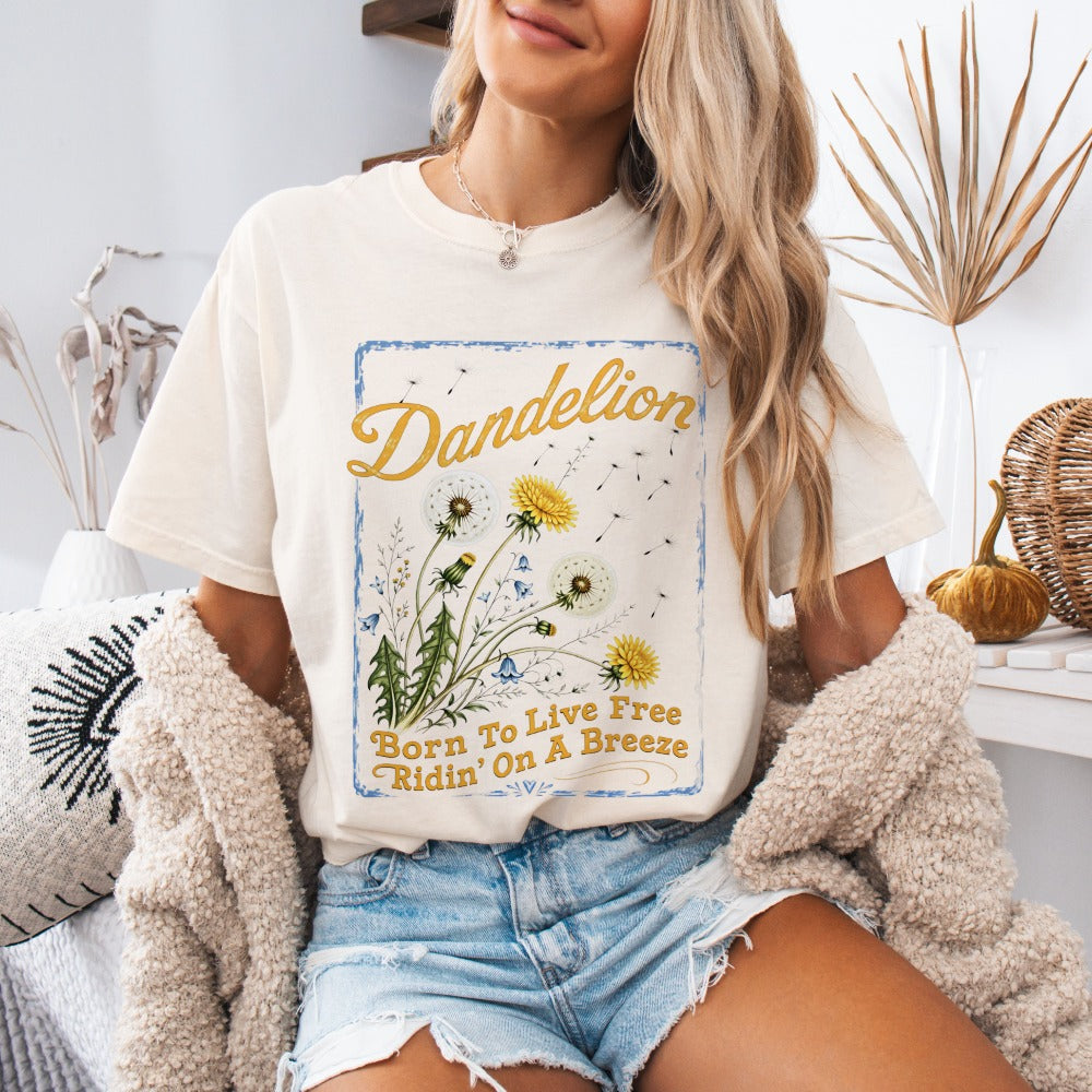 Dandelion Vintage Floral Tee