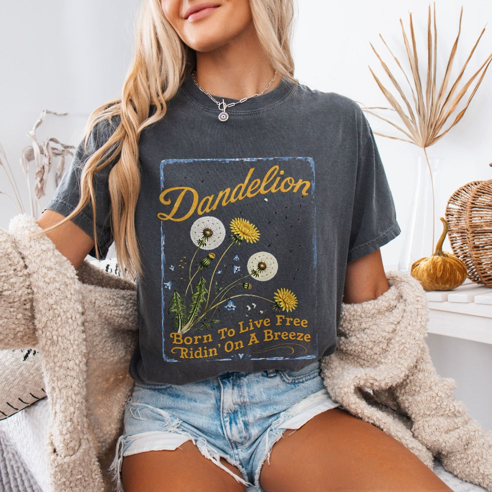 Dandelion Vintage Floral Tee