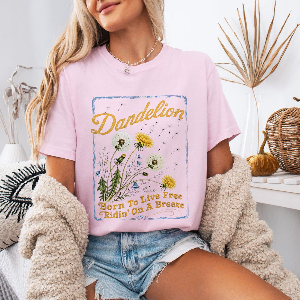 Dandelion Vintage Floral Tee