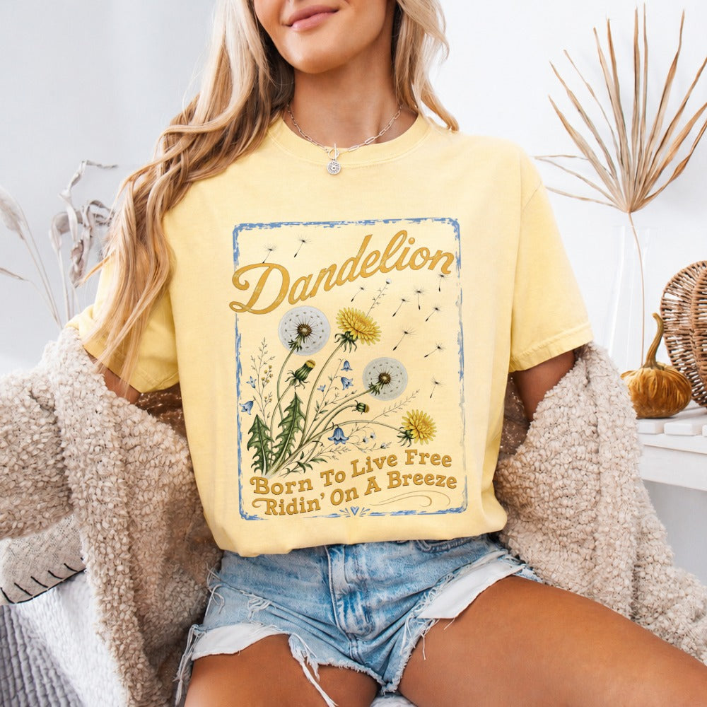 Dandelion Vintage Floral Tee
