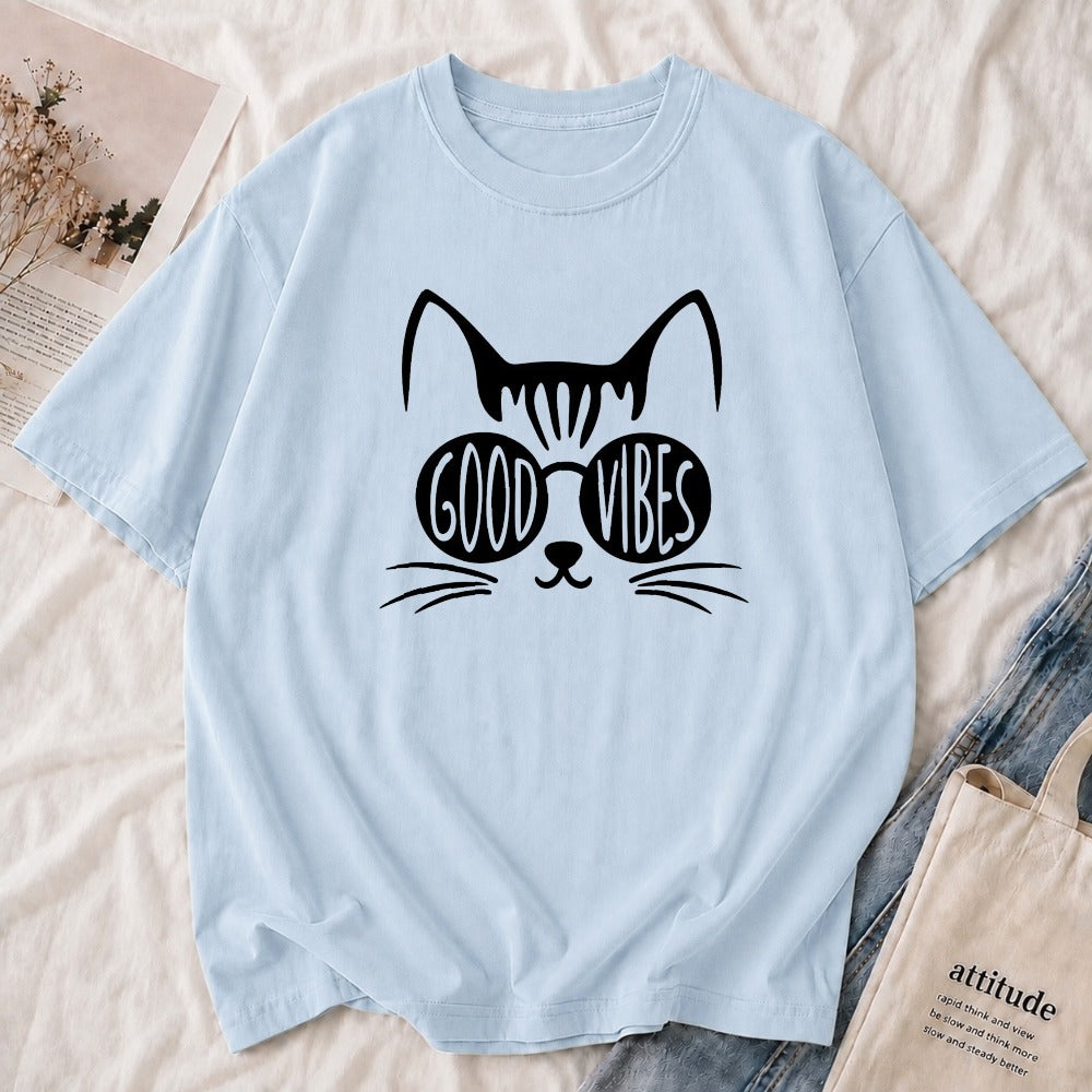Good Vibes Cat Tee