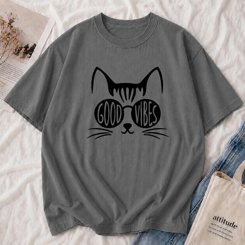 Good Vibes Cat Tee