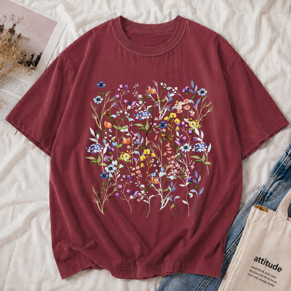Wildflower Garden Botanical Floral Tee