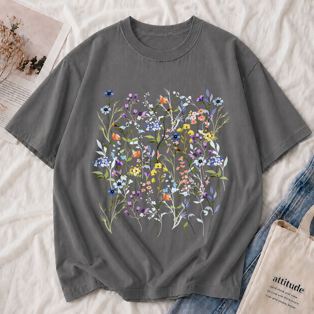 Wildflower Garden Botanical Floral Tee