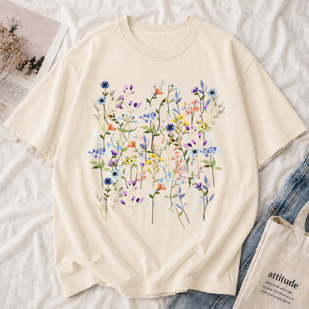Wildflower Garden Botanical Floral Tee