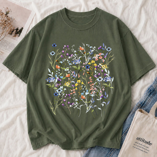 Wildflower Garden Botanical Floral Tee