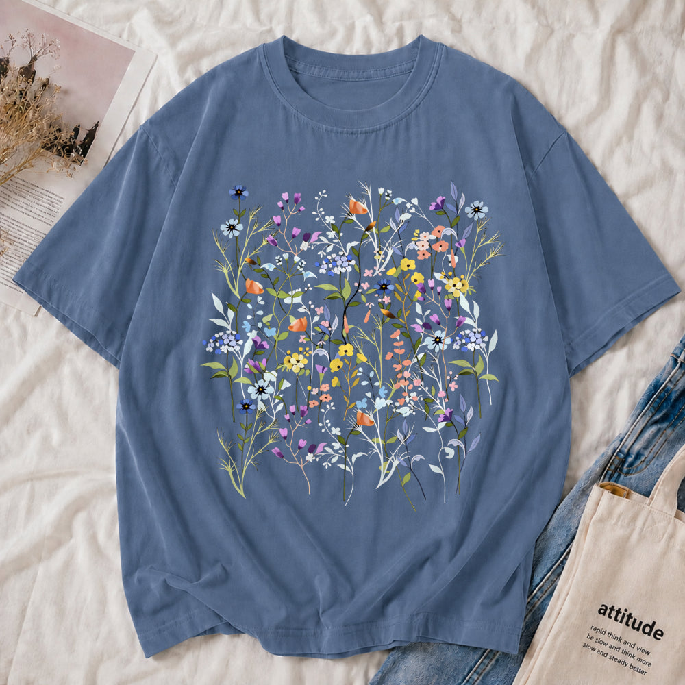 Wildflower Garden Botanical Floral Tee