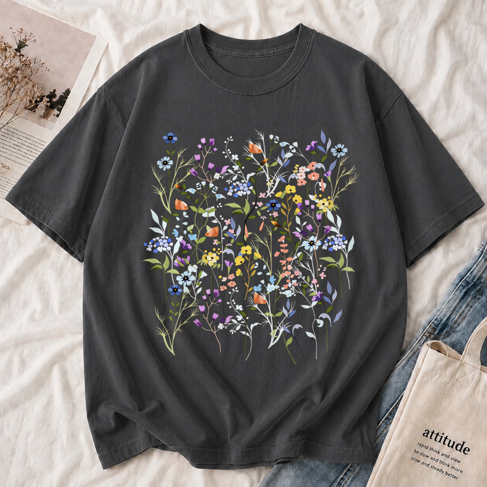 Wildflower Garden Botanical Floral Tee