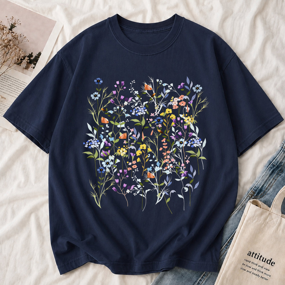 Wildflower Garden Botanical Floral Tee