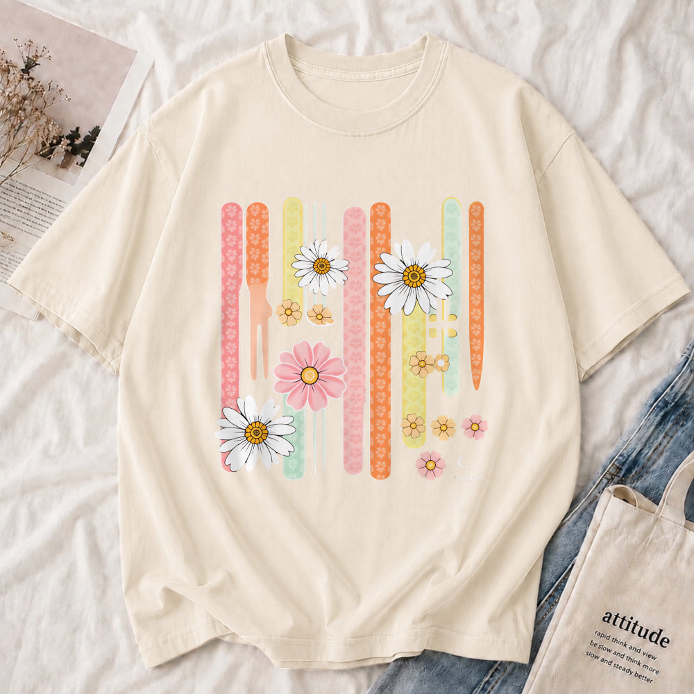 Retro Daisy Stripe Tee