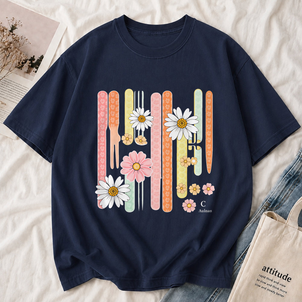 Retro Daisy Stripe Tee