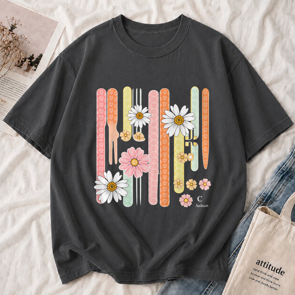 Retro Daisy Stripe Tee