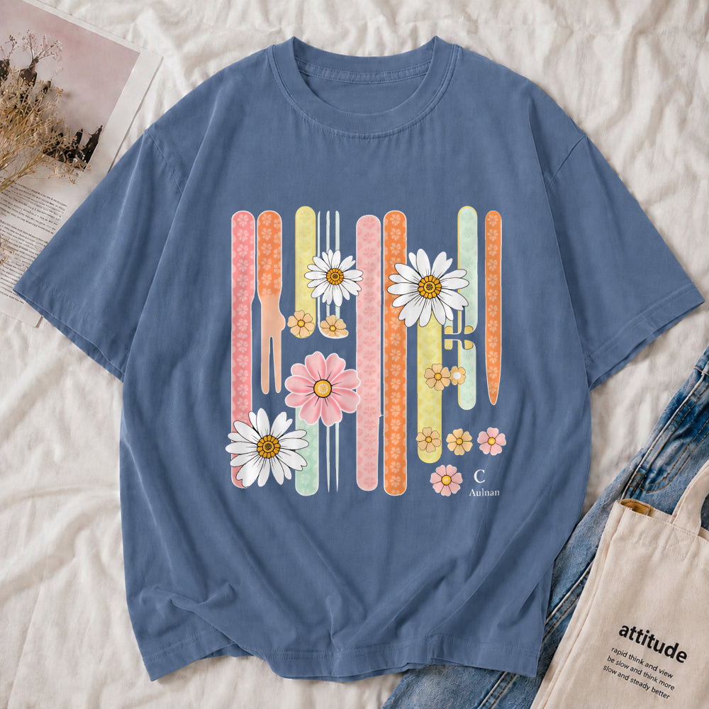 Retro Daisy Stripe Tee