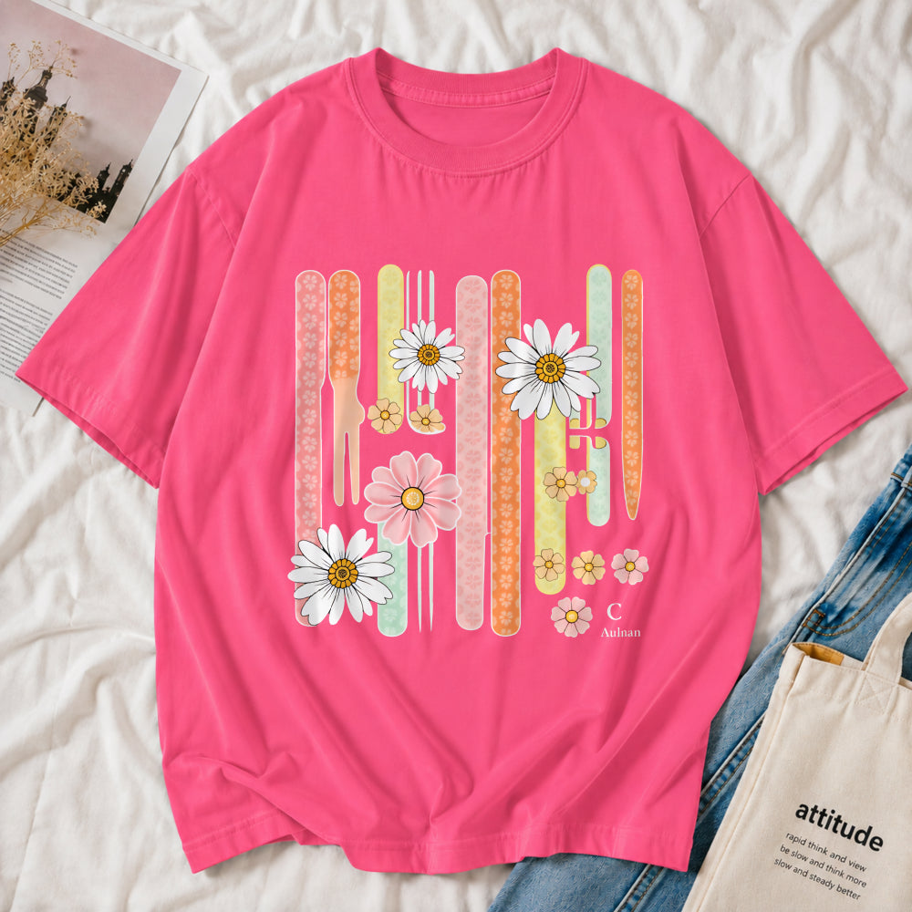 Retro Daisy Stripe Tee