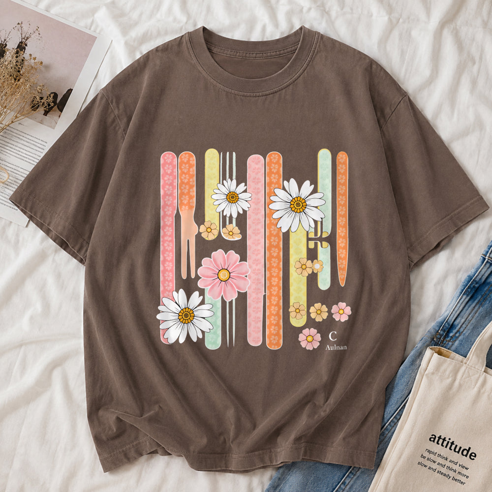 Retro Daisy Stripe Tee