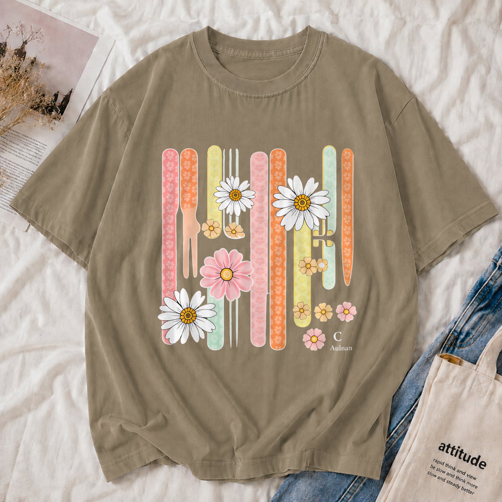 Retro Daisy Stripe Tee