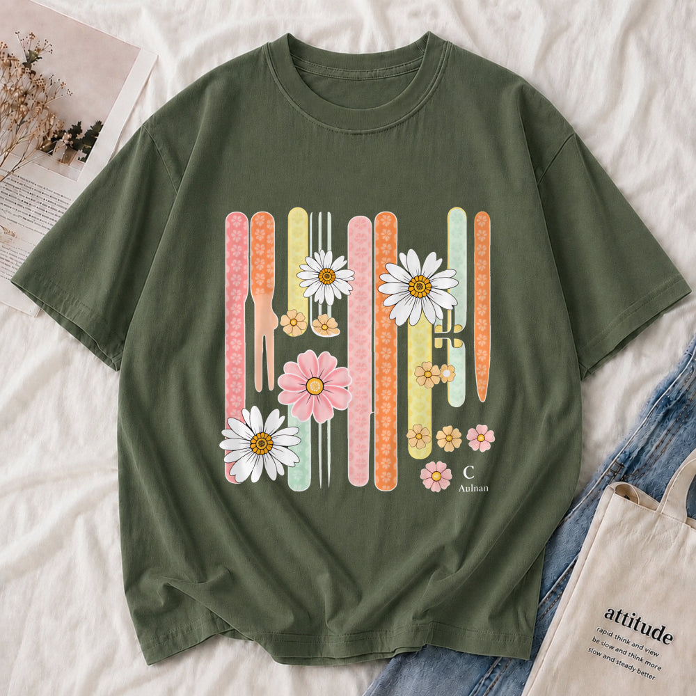 Retro Daisy Stripe Tee