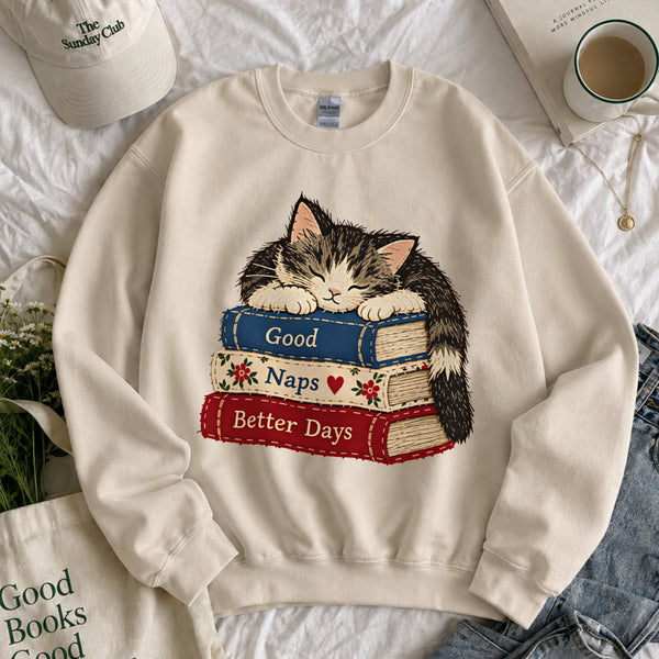 Good Naps Better Days shown on a model