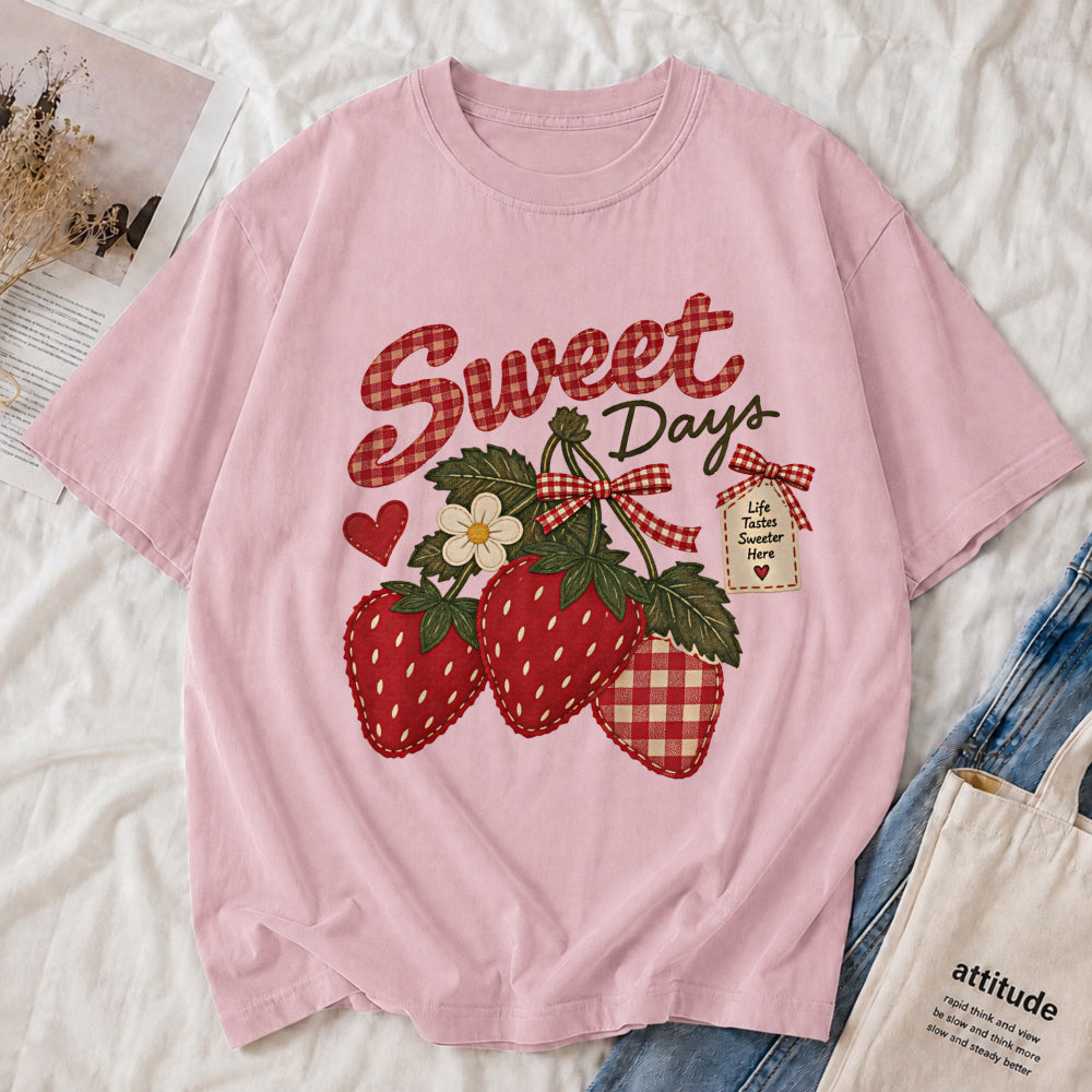 Sweet Days Strawberry Tee