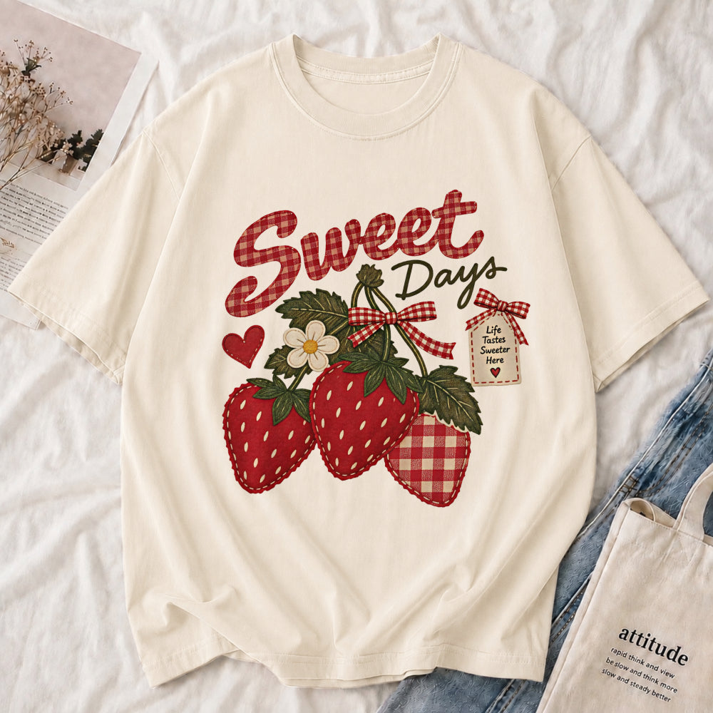 Sweet Days Strawberry Tee
