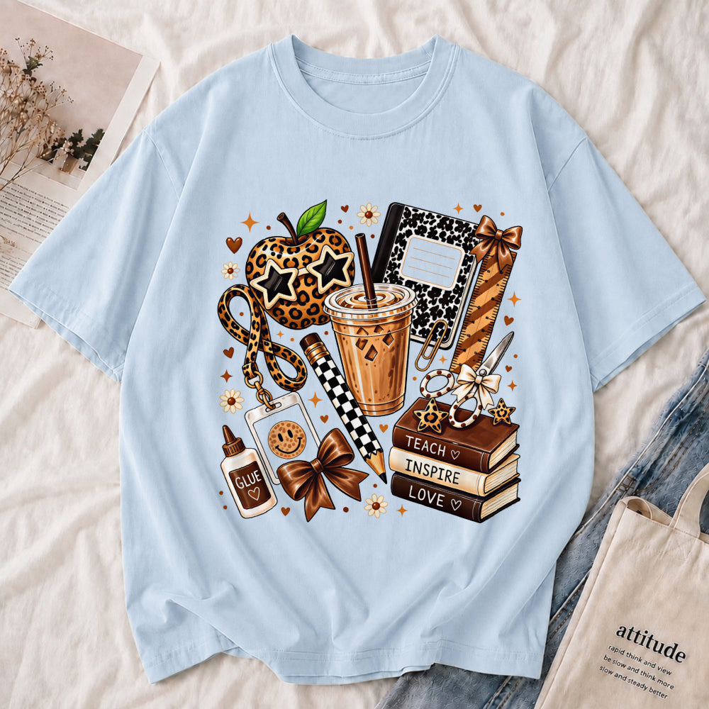 Cozy Coffee & Books Tee