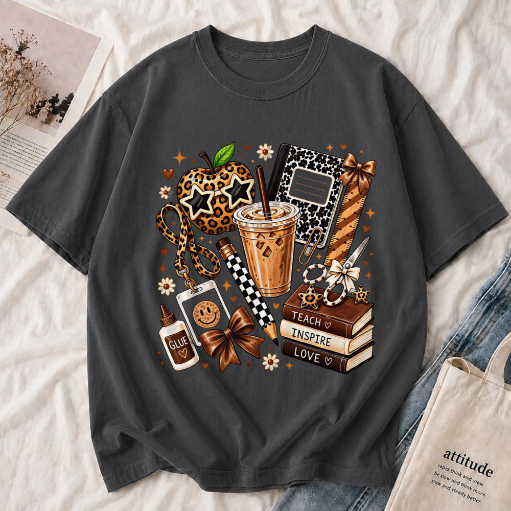 Cozy Coffee & Books Tee