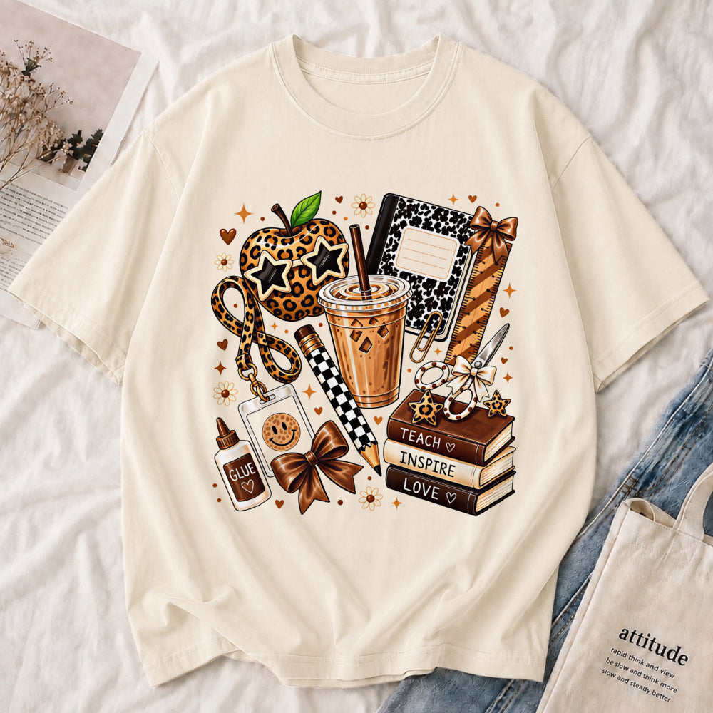 Cozy Coffee & Books Tee