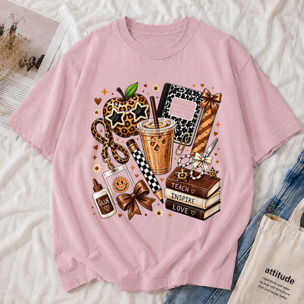 Cozy Coffee & Books Tee