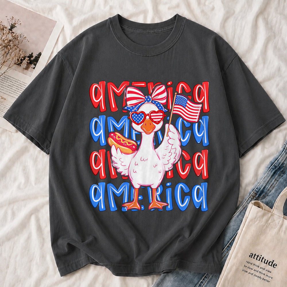 Patriotic "America" Graphic Tee