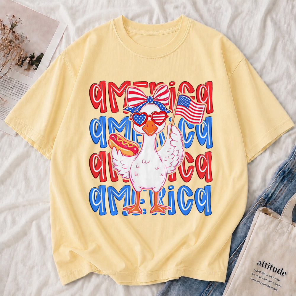 Patriotic "America" Graphic Tee