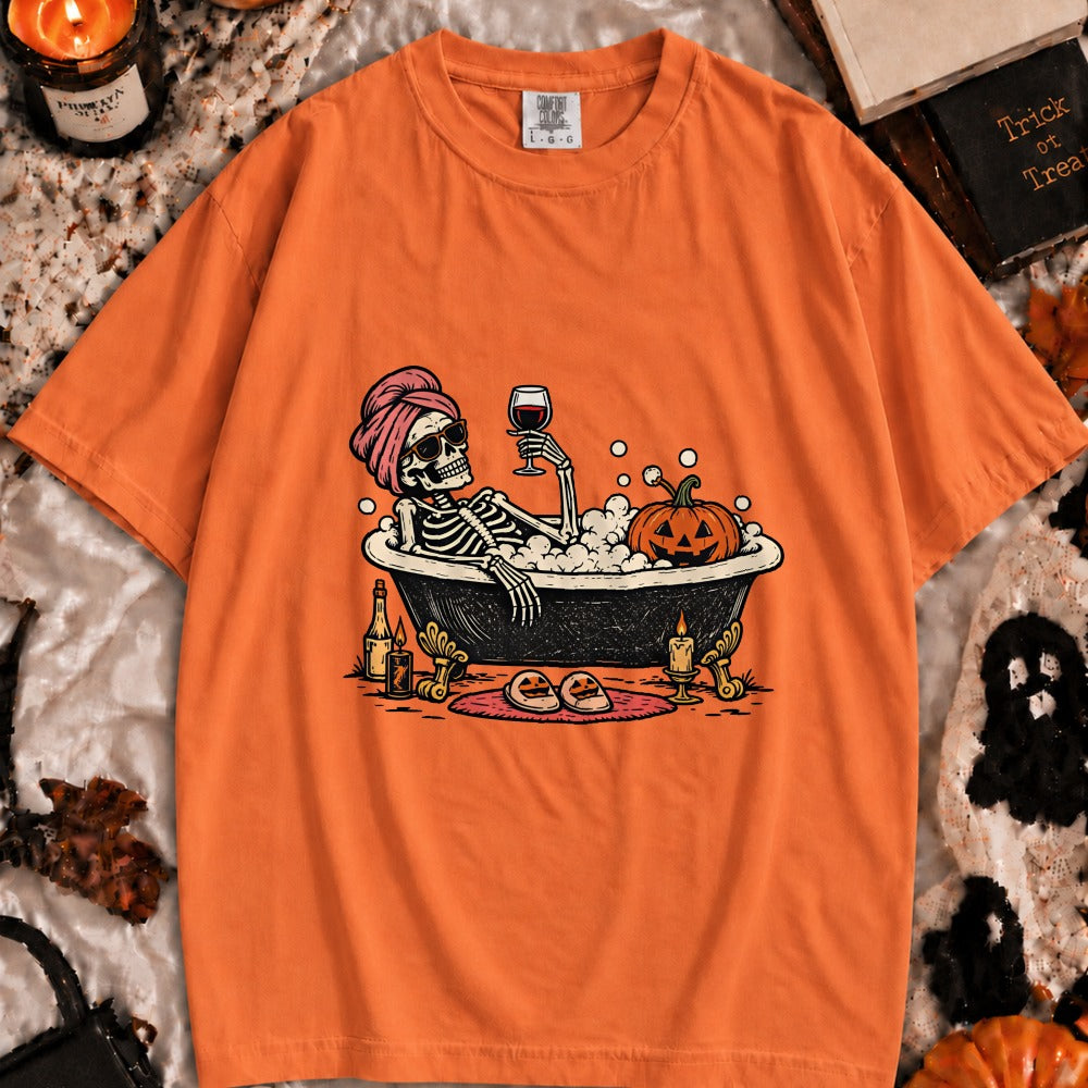 Halloween Skeleton Bath Tee