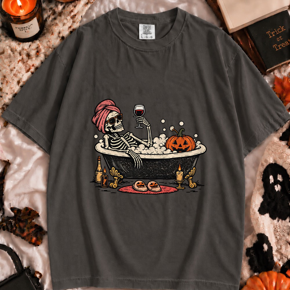 Halloween Skeleton Bath Tee