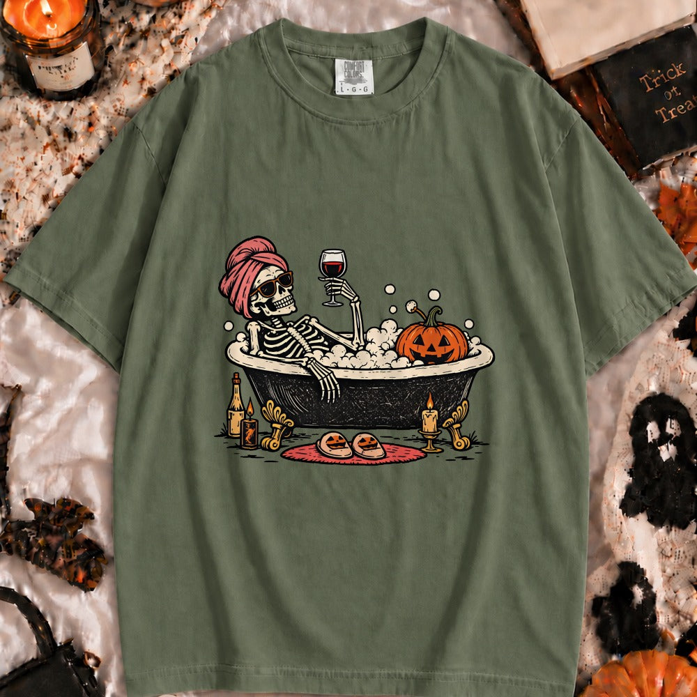 Halloween Skeleton Bath Tee